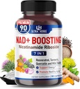 NAD+ Supplement met Nicotinamide Riboside NR, Trans Resveratrol, Quercetine - Ondersteuning Cellular Energy, Longevity, Healthy Aging *USA Made & Tested* (90 Count (Pack of 1))