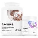 THORNE - Whey Protein Isolate (Chocolate, 31.9 Oz) & Amino Complex (Berry, 8 Oz) Bundle - Supports Muscle Repair & Recovery - NSF Certified for Sport - Gluten Free, Soy Free