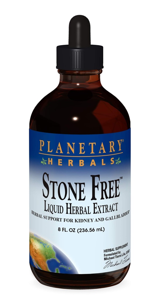 Planetaire kruiden steen vrij vloeibaar extract supplement 8 oz