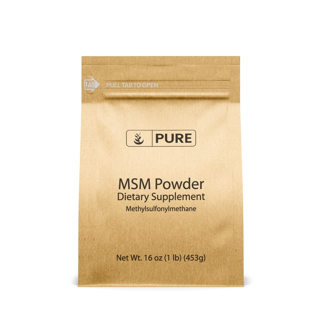 PURE ORIGINAL INGREDIENTS Methylsulfonylmethane (1lb) MSM, Natural Sulfur Dietary Supplement