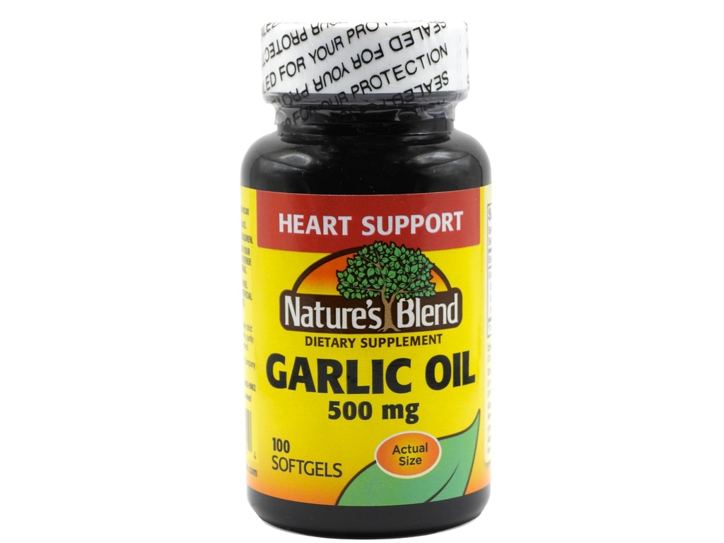 Nature's Blend Knoflookolie 500 mg 100 Softgels