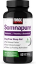 FORCE FACTOR Somnapure Softgels Slaaphulp om te vallen Slaap Sneller, Blijf langer slapen, Wakker worden Verfrissend, Slaaphulp voor volwassenen met Melatonine, Ashwagandha, Valeriaanwortel, en Lemon Balm, 60 Softgels