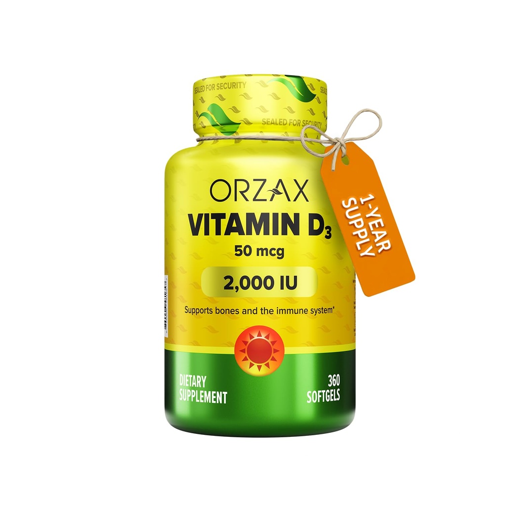 ORZAX Vitamine D3 2000 ie (50 mcg) 
