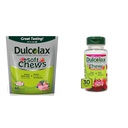 Dulcolax Zachte Kauwen Saline Laxative Gemengde Bessen (60ct) Zachte Constipatie Relief & Chewy Fruit Bites, Saline Laxative, Cherry Berry (30ct) Krampvrije constipatie Verlichting
