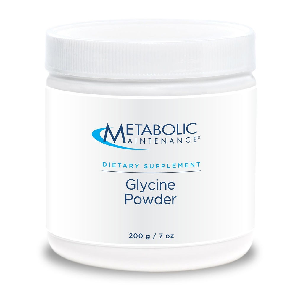Maintenance métabolique Poudre de Glycine, 200g - support calm, désintoxication du foie, santé articulaire et production de collagène - supplément acide amino