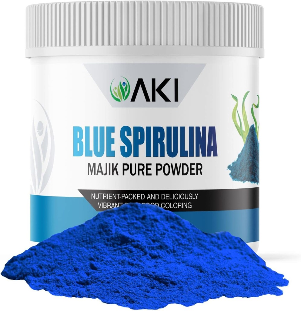 AKI E18 Grade Blue Spirulina Powder Pack 
