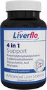 Nutrasale leverFlo lever ondersteuning PPC Polyenylfosfatidylecholine S-adesnosylmethionine Glycyrrhetinezuur Silymarine supplement Vegetarische capsules