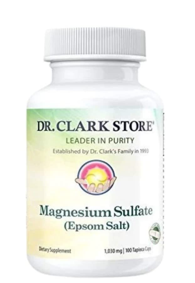 SULFATE de magnésium (sel d'épsom); Végétarien, 1030 MG 100 Tapioca CAPS