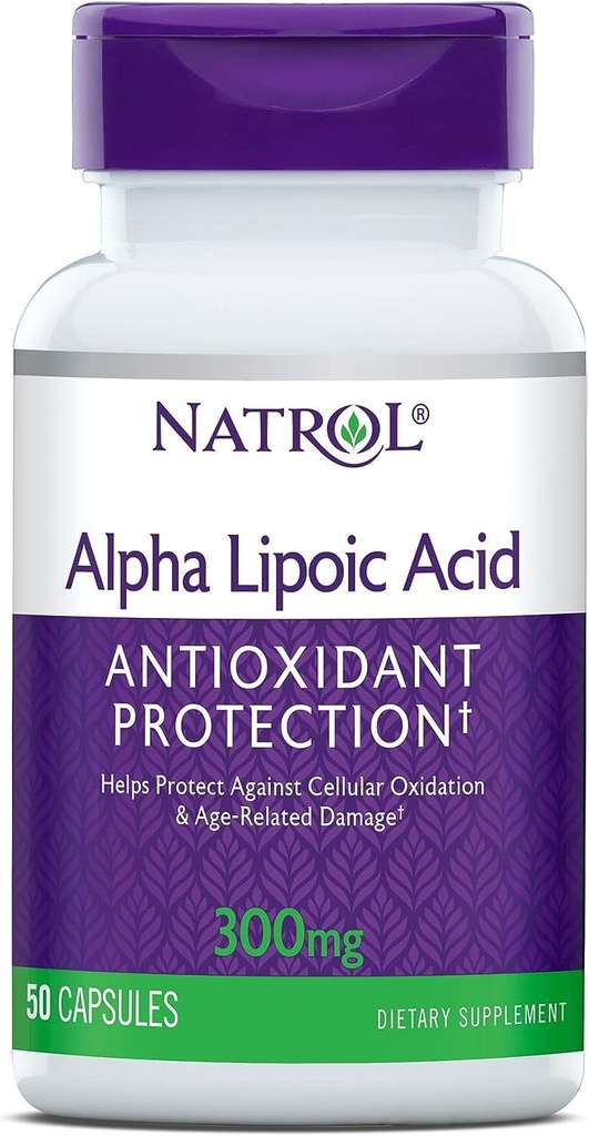 Natrol Alpha Lipoïnezuur 300 Milligrammen - 50 capsules (verpakkingen van 3)