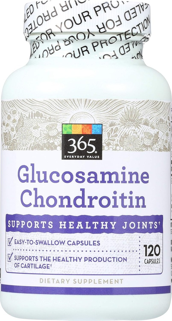 365 door Whole Foods Market, Glucosamine Chondroitin, 120 Graaf