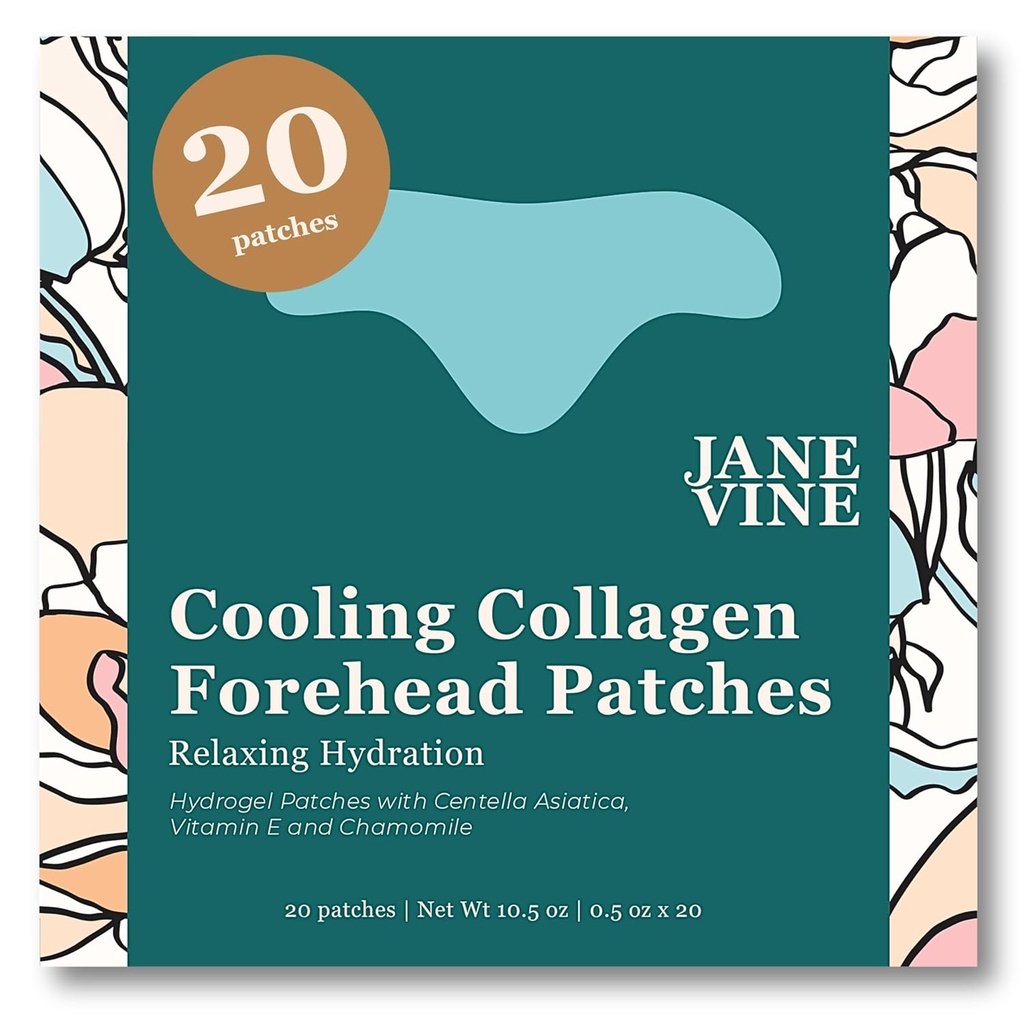Voorhoofd Rimpel Patches - Anti rimpel Patches - Koeling Collageen Hydration - Rimpels Behandeling - Voorhoofd Collageen Patches met Centella Asiatica, Vitamine E & Hyaluronzuur - 20 stuks