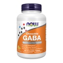 NOW Foods Supplements, GABA (Gamma-Aminoboterzuur), Neurotransmitter Support*, Orange Flavor, 90 Chewables