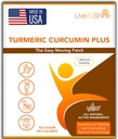 Live to Shine Turmeric Curcumin Topische Patches voor mannen en vrouwen - 30 dagen levering 