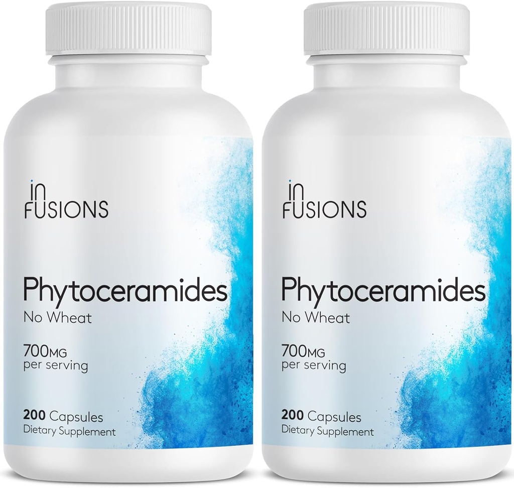 Fytoceramiden 200 Capsules Huidreparatie Verjonging Anti-Aging Ondersteuning Plant-afgeleide Ceramiden 700mg Glutenvrij Non-GMO (2)
