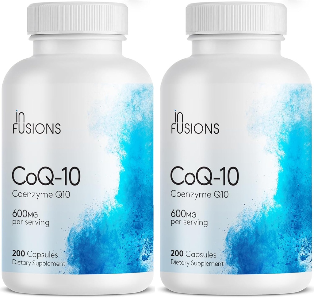 Infusions Concentration maximale Pure CoQ10 600mg 200 Capsules Haute absorption Sans gluten Non-OGM (2)