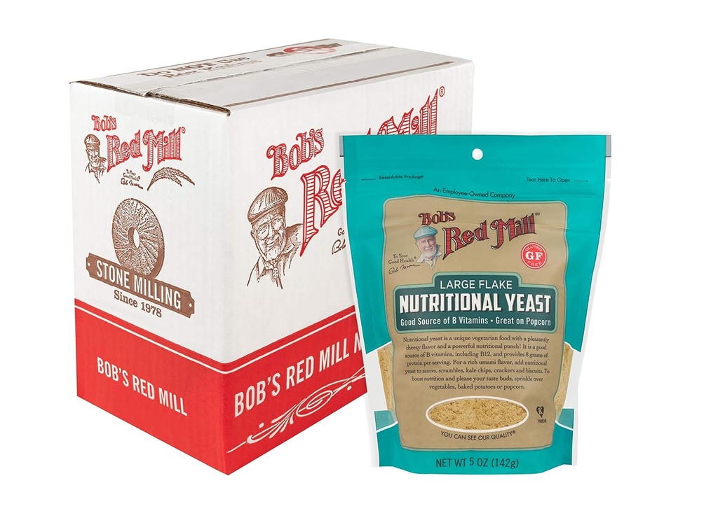 Bob's Red Mill Glutenvrij groot Flake voedingsgist, 30 Oz