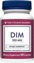 La Vitamine Shoppe DIM 100MG avec Bioperine Black Pepper Extract, soutient le métabolisme estrogène pour la santé des femmes (60 capsules)