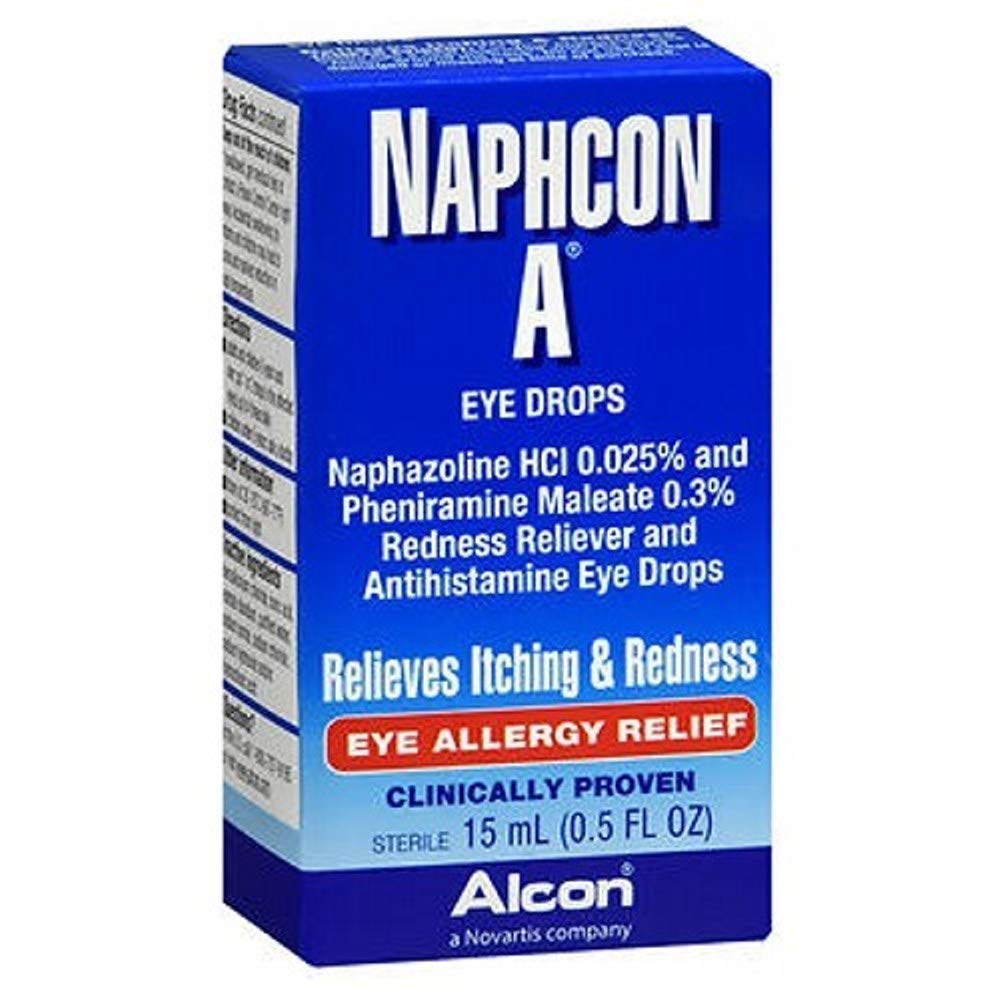 NaphCON A Oogdruppels, 15 ml (verpakking van 3)