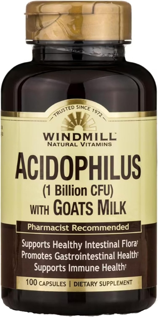 Acidophilus W/Goat Milk Caps 100's Windmolen