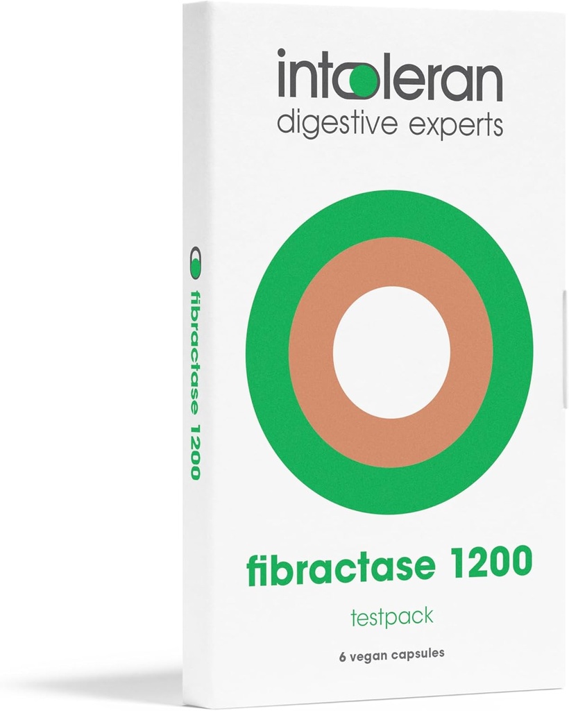 Intoleran Fibractase Forte Digestive Enzymes Testpack - 6 Capsules 