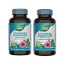 Nature's Way Echinacea Goldenseal - 900 mg Echinacea 7 Mélange d'herbes par portion de 2 capsules - Pour le soutien immunitaire* - Avec Cayenne Pepper, Gentian & Burdock - Sans gluten - 180 Capsules Vegan (paquet de 2)
