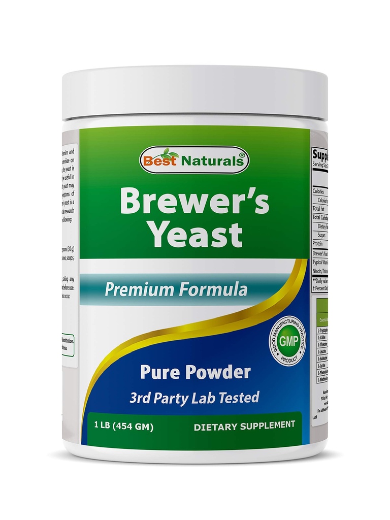 Best Naturals 100% Pure Brewers Gistpoeder - 16 oz - Ondersteuning voor verhoogde Breast Milk Supply Tijdens Borstvoeding, Borstvoeding, Digestieve Gezondheid