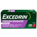 Caplets de soulagement des maux de tête, acétaminophène 500mg, caféine 65mg, analgésique, sans aspirine, 100 Nombre