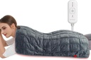 Comfytemp Gewogen Verwarmingspad 17"×33" voor rug &amp; krampen, Extra grote elektrische warmtekussen, verjaardagsdagen Gifts voor mama vrouwen mannen vader, volledig lichaam verwarmd pad, diepere spier- en pijnverlichting