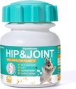 Lapin d'appui interarmées, 200 comprimés, anti-inflammatoire pour les lapins avec la glucosamine, la chondroïtine et le MSM, soulagement de la douleur articulaire, promouvoir la croissance du cartilage, formule scientifique approuvée par les vétérinaires