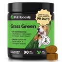 Chews de chien vert - Neutralisant d'urine pour pelouse, chien Pee Grass aide la cour à rester vert en s'attaquant aux taches de brûlure avec probiotiques et enzymes (Duck)
