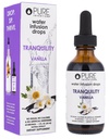 Inventions pures Tranquillité - Soutient la relaxation - Vanille et Camomille - Gouttes de perfusion d'eau - Pas de sucre, de calories ou d'édulcorants artificiels - 60 portions - 2oz