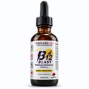 Bricker Labs B12 Blast méthylcobalamine 5000mcg, Grande dégustation de vitamines liquides sublinguales - Vegan B12 Vitamines, énergie soutenue et supplément de santé cellulaire - 59 jours