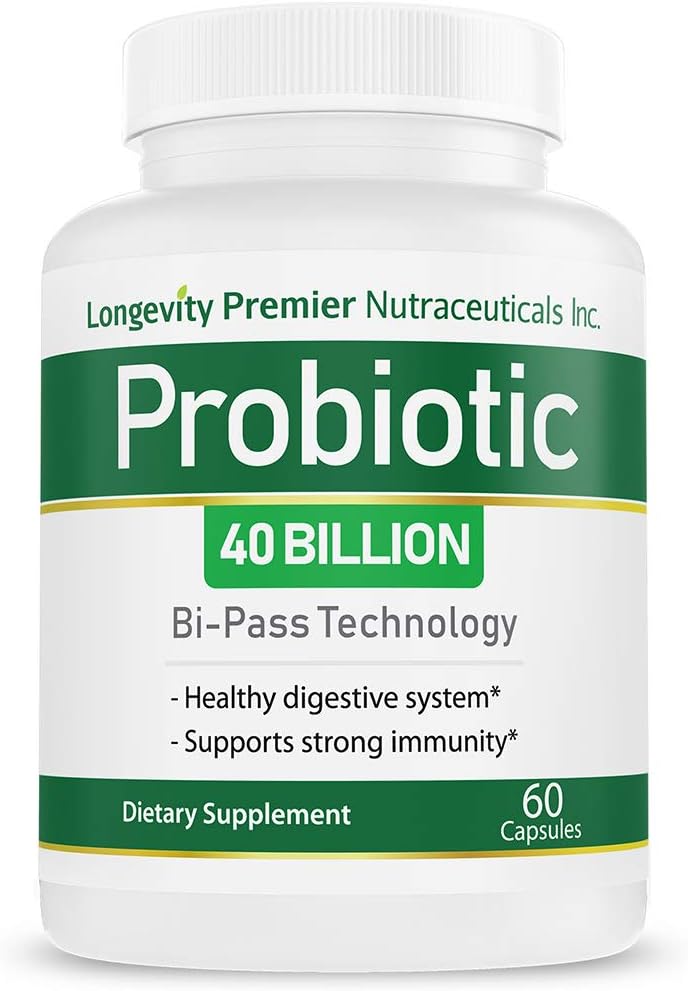 Longevity Probiotic 40 Miljard CFUs for Colon Digestive Health