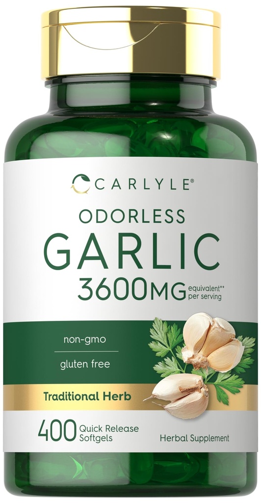 Carlyle Odorless Knoflook Softgels 3600 mg