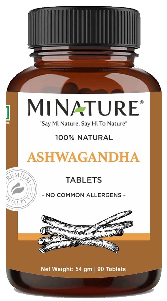Ashwagandha tabletten- 90 tabletten, 1000 mg per mi Nature