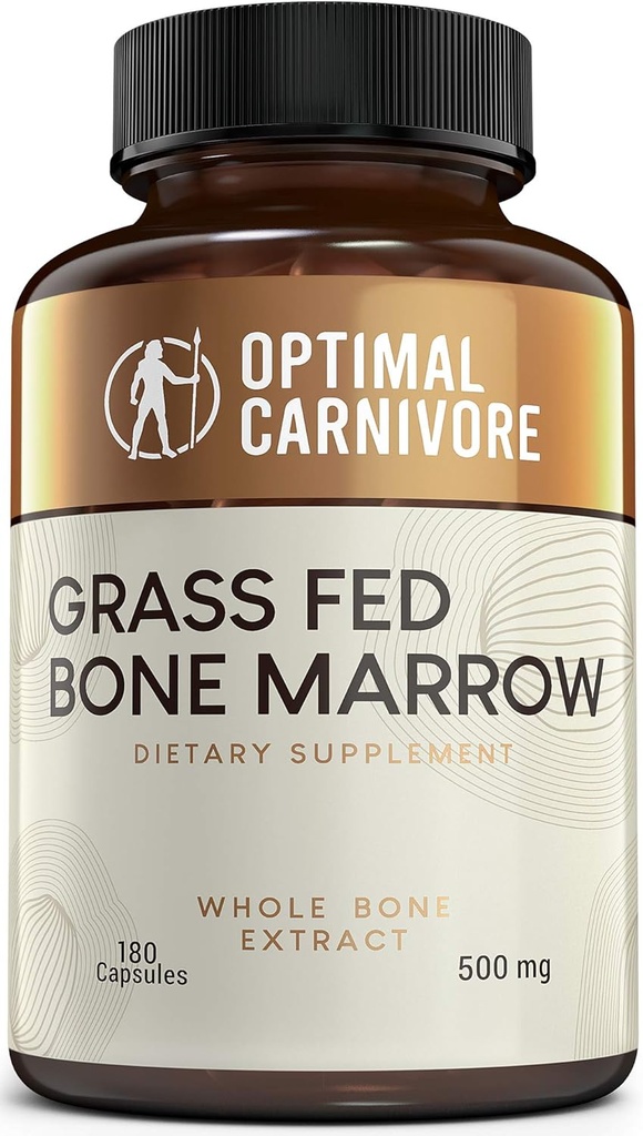 Gras Fed Bone Marrow Supplement & Trachael Cartilage, Bone Restore & Joint Health Supplement, Joint Support Supplement & Joint Relief, Bone Strength and Bone Fracture Supplement