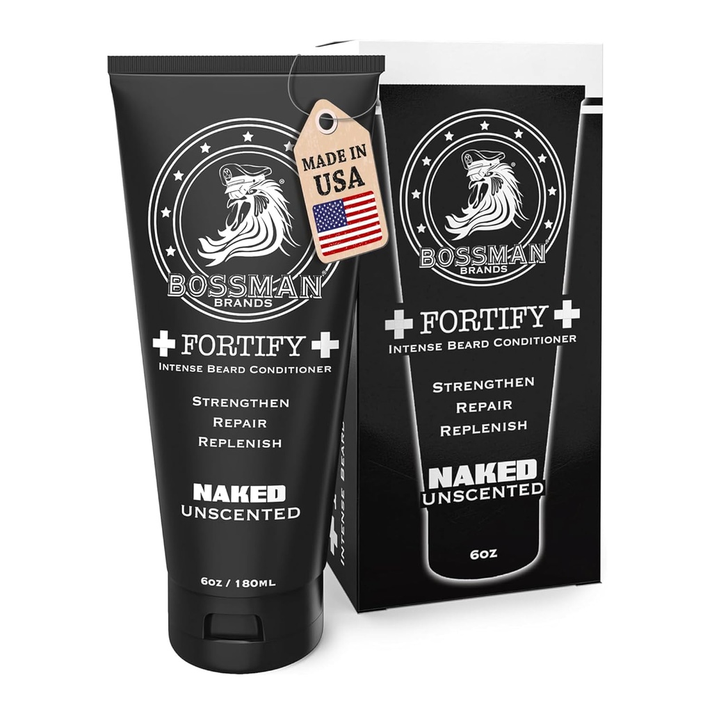 Bossman Fortify Intense Baard Conditioner voor mannen (Naked - Unscented) 