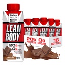 LABRADA NUTRITION - Lean Body RTD Whey Protein Shake, Convenient On-The-Go Meal Replacement Shake for Men & Women, 20 grams of Protein – Zero Sugar, Lactose & Gluten Free, Chocolate (Pack of 16)