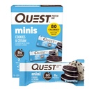 Quest Nutrition Mini Cookies & Cream Protein Bars, 8g Proteïne, 1g Suiker, 2g Net Carbs, Glutenvrij, 14 Tel.