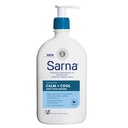 Sarna Calm + Cool Anti-Itch Lotion, Soothe and Reliver Pain and Itch from Insect Bites, Sunburn, & Poison Ivy, Bevat 1% Pramoxine Hydrochloride, 0,5% Menthol, Vegan, Steroid-Free, 12 oz