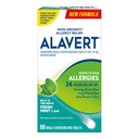 Alavert Allergie 24 uur Relief, Fresh Mint smaak, Orally Desintegring Allergie Tablets, Non-drowsy Antihistamine, Loratadine 10mg, 60 Tellen