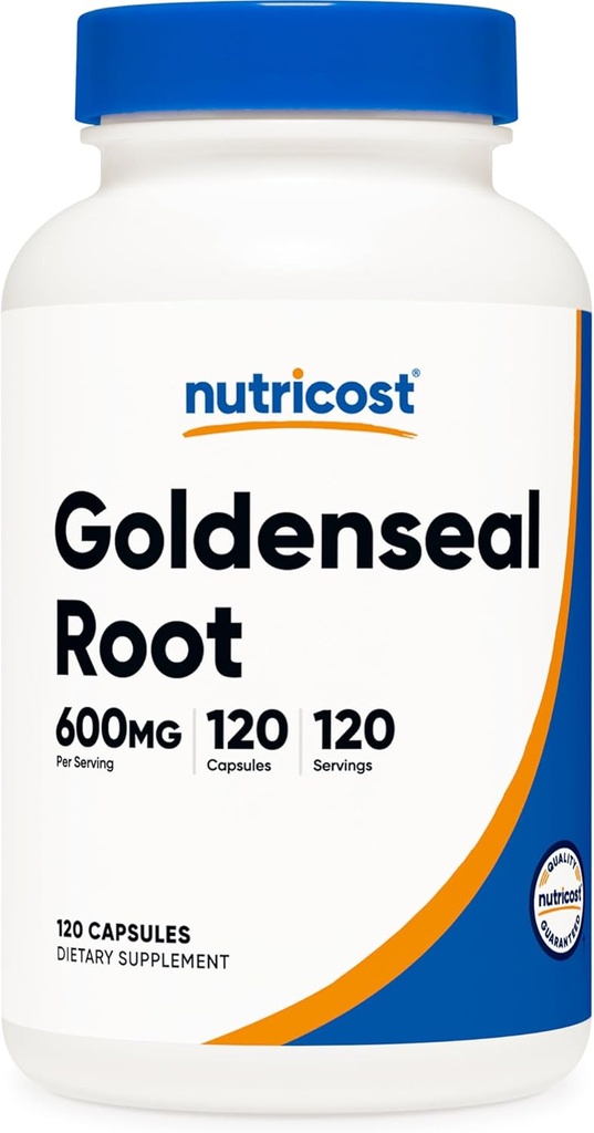 Nutricost Goldenseal Root 600mg, 120 Capsules - Non-GMO, Glutenvrij, Vegetarische Capsules