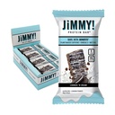 JiMMYBAR! - Cookies N Cream Proteïne Bars 19g Proteïne Bar - 7g Low Sugar - 12 Telling - 58g Health Bars - Functionele snack met echte voedsel ingrediënten - Handgedrizzled Chocolade - Gemaakt met echte pinda's