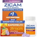 Zicam Cold Remedy Zink RapidMelts, Vlierbessen Citrus smaak, Homeopathische, Koude Verkorting Geneeskunde, Kortsluiting Koude Duur, 25 Tel.