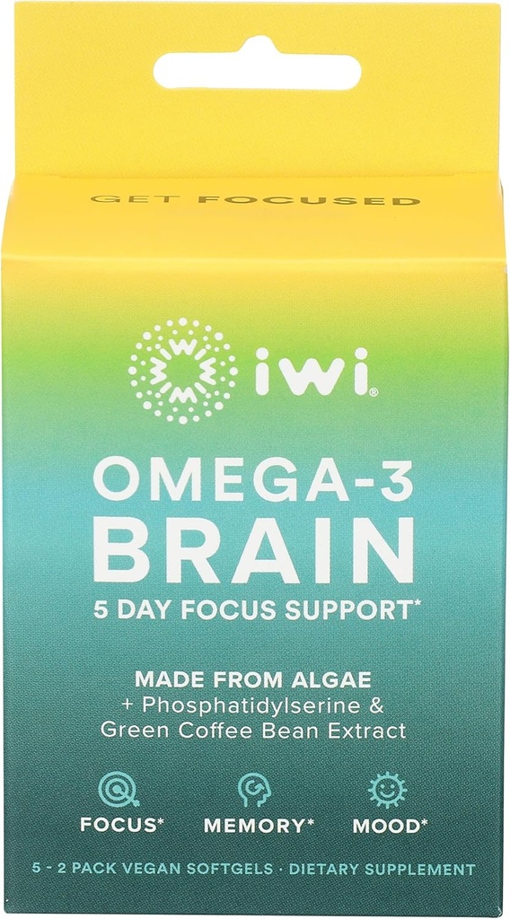Iwi Omega 3 Hersen 5 Dag Focus Ondersteuning, 10 Ct