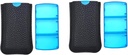 VOFOON Kleine pil Organisator 3 keer per dag Dagelijks 2 Pack, Travel Pill Box voor Purse Pocket, 3 Compartiment Portable Medicine Vitamine Case, Fish Oil Box, Supplement Box