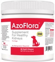 Azoflora Supplement voor gezonde nieren voor honden - Verbetert de nierfunctie - Ondersteuning gezonde urinetrek, Eenvoudig te toedienen, Geen koelkast nodig, Kip smaak - 90 Zachte Kauwen