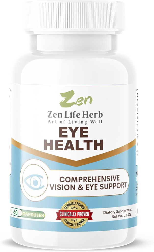 Ooggezondheid met Panax Notoginseng Astaxanthine Luteïne en Zeaxanthine (60 capsules)