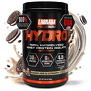 Labrada Hydro 100% Pure Hydrolyzed Whey Protein Isolate Powder, Lactose free, 6g BCAA’s, 4.5g Glutamine, Fastest Digesting Whey Available, Instant Mixing, Delicious Taste 20 Servings (Cookies & Cream)