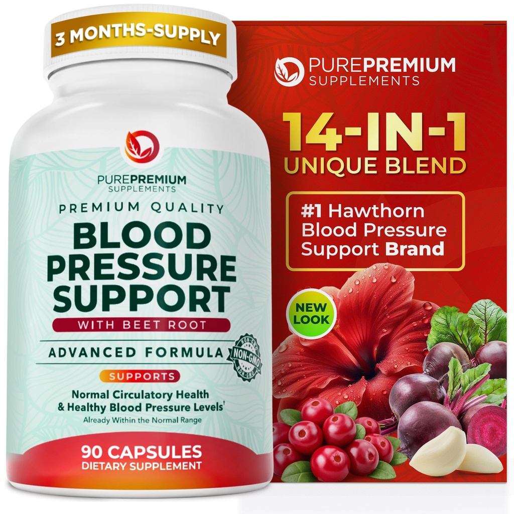 PurePremium Beetwortel Capsules for Blood Pressure Support 